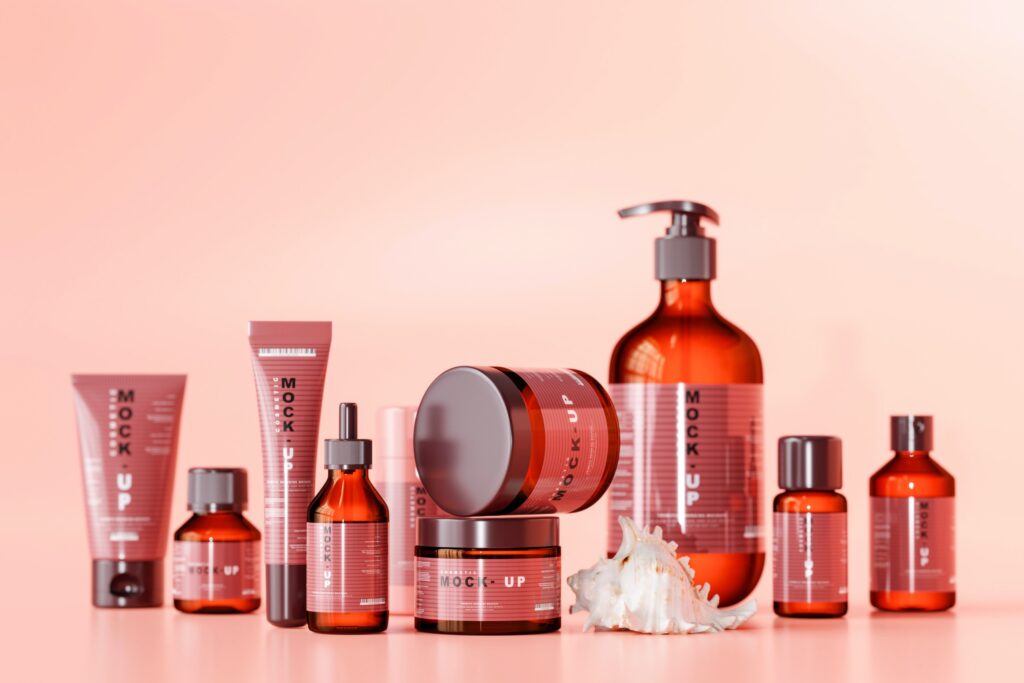Skin care product plastic bottles